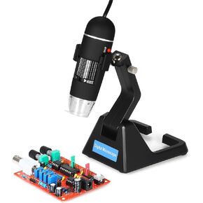 Magnifying S09 25X-600X Digital 2.0MP Microscope Continuous Magnifier with High-End Universal Bracket Handheld