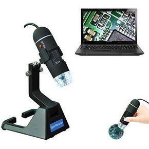 Digital Microscope 25-600 Times 2 Million Pixels Electronic Magnifier USB Port Computer Measurement Camera - for Industrial Inspection Computer Component