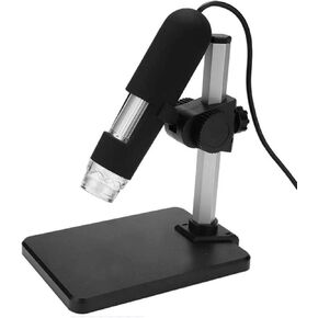 Microscope 500 x USB HD Portable Professional Electronic Digital Microscope with Magnifier Holder Industrial Skin Hairpin Scalp Detection