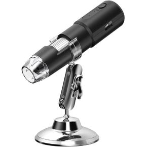 Portable 50~1000X 1000 Times Magnification WiFi Wireless Electronic Digital Microscope 360° Rotation Base 0.EGA Pixels 0-40mm