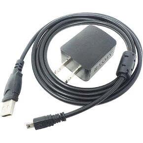 Hasmx USB Power Adapter, 5ft Extra Long UC-E6 8P Battery Charger Data Sync Cable Lead for Sony Camera Cybershot DSC W830 B/S W830 P/R W830 L/K Digital Cameras
