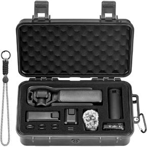 Pocket 3 Case, Waterproof Hard Case Portable Travel Carrying Storage Bag for DJI Osmo Pocket 3 Creator Combo Accessories (Can store wide-angle filters, SD cards, etc.)