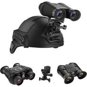 3DVR Night Vision Goggles for Adults, Rechargeable Head Mounted Night Vision Binoculars, 6X Digital Zoom Built-in 3600MAH Lithium Battery, for Outdoor Adventure