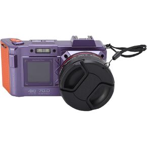 Yunseity 4K 70MP Digital Camera for Photography, Portable Vlogging Camera with 50X Zoom, Autofocus Point and Shoot Cameras with Wide Angle Double Screen Flash for Travel (Green)