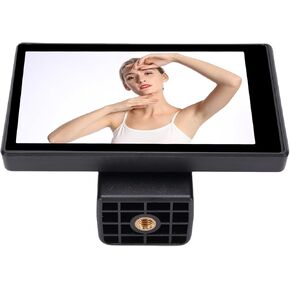 Phone Vlog Selfie Monitor Screen, Rear Camera Selfie Screen with Magnetic Phone Clamp, Back Camera Monitor for Vlog Live Streaming Video Recording