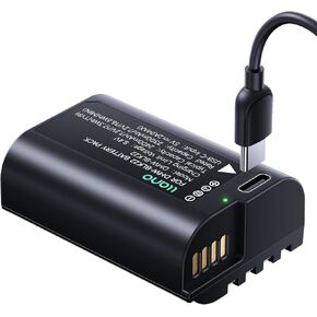 llano USB-C DMW-BLK22 Battery for Panasonic Lumix S5II, S5, S5IIX, GH6, GH5 II, S5M2, S5M2X, GH5M2, DC-S9, DC-G9II, DC-S5, DC-S5-II Cameras, 2400mAh Capacity, Fully decoded, 3H Full Charged