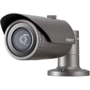 Hanwha Techwin QNO-8010R 5MP IR WDR POE Outdoor Network Camera مع عدسة ثابتة 2.8 مم ، اتصال RJ45