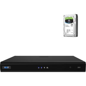 GW Security 32 Channel 4K 8MP NVR Stand Alone Video Recorder with 8TB Pre-stalled Hard Drive (GW4232NS)