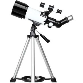 Refractor Astronomy Telescope 400/70Mm Portable Telescope with Adjustable Tripod 2 Magnification Eyepieces 3X Barlow Lens for Kids Beginners and Adults Nice Family