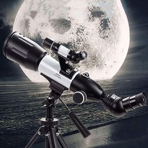 50mm Aperture 500mm Focal Length Mount Astronomical Refracting HD/Waterproof Fogproof Low Light NightDurable with Backpack and Moon Filter