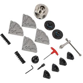3.75in 1INx8TPI Thread 4 Jaw Alloy Steel Wood Turning Chuck Set for Grinder Milling Drilling Machine