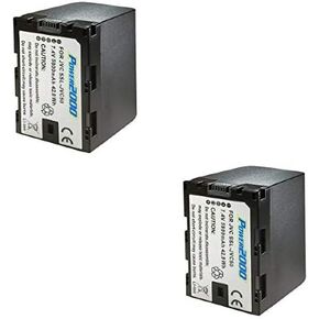 Synergy Digital Camcorder Batteries, Works with JVC GY-HM600U Camcorder, (Li-Ion, 7.4V, 5800 mAh) Ultra Hi-Capacity, Compatible with JVC SSL-JVC50 Battery, Combo-Pack Includes: 2 x ACD791 Batteries
