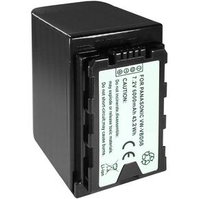 Synergy Digital Camcorder Battery, Compatible with Panasonic AG-AC30 Full HD Camcorder, (Li-Ion, 7.2V, 6000mAh) Ultra High Capacity, Replacement for Panasonic VW-VBD58 Battery