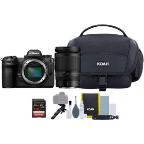 Nikon Z6III FX-Format Mirrorless Camera Body Bundle with Nikon NIKKOR Z 24-200mm VR Lens, 128GB Extreme PRO 200MBPS SDXC UHS-I Memory Card, and Camera System Gadget Bag (4 Items)