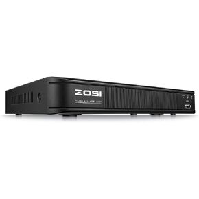 ZOSI 720p 8 Channel Security DVR System HD-TVI 1080P Lite Video, QR Code Scan Remote Access, Hybrid Capability 4-in-1(Analog/AHD/TVI/CVI) DVR Recorder Security Camera (Renewed)