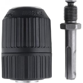 1/2" 20unf Self-Locking Keyless Wrench Drill Chuck Impact Hammer Conversion Drill Bit Holder with Square Handle Connecting Rod Drill Chuck