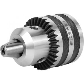 Lathe Chuck 1/8"- 5/8" 3-16mm Capacity Key Type Drill Chuck 1/2-20 UNF Mount with Key Chuck Hex Drill Chuck