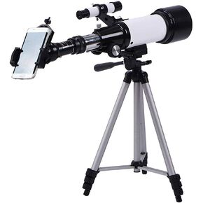Professional Telescopes for Astronomy Portable 70Mm Refractor Telescope for Beginners and Kids with Tripod 3X Barlow Lens and Finder Scope for Observe Landscape