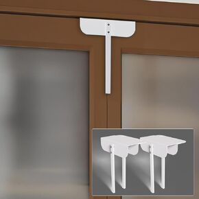 1 قفل الباب المعدني Bifold Door Dound قفل قابلين للضبط (يناسب 0.6 "-2" الباب القابل للطي) قفل أمان للطفل والحيوانات الأليفة للخدمة الثقيلة للخزانة ، خزانة ، مخزن ، مقاوم للصدأ بدون تثبيت ، أبيض