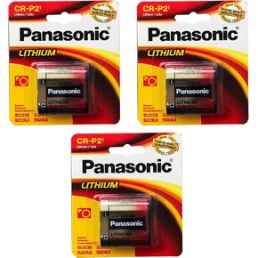 3x Panasonic CR-P2 6V Photo Lith بطارية استبدال CRP2 ، CRP2P ، CRP2S ، CR-P2 ، CR-P2S ، DL223A ، DLCRP2 ، EL223AP ، K223LA ، K223LA-1 ، PC223 ، PC223A