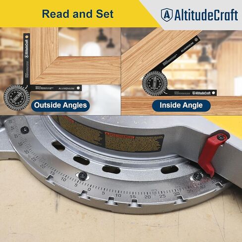 Miter Saw Crown Stops & Protractor Set – Precision Angle Tool Kit for Accurate Crown Molding, Trim, and Carpentry Work in Saudi Arabia
