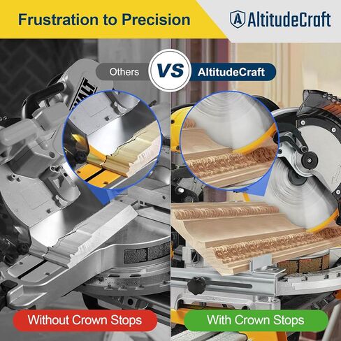 Miter Saw Crown Stops & Protractor Set – Precision Angle Tool Kit for Accurate Crown Molding, Trim, and Carpentry Work in Saudi Arabia