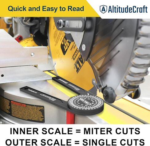 Miter Saw Crown Stops & Protractor Set – Precision Angle Tool Kit for Accurate Crown Molding, Trim, and Carpentry Work in Saudi Arabia