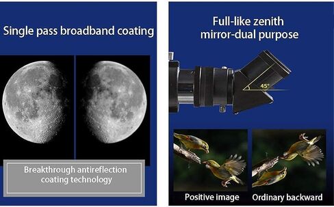 التلسكوب المنكسر للأطفال التلسكوبات المحمولة مع العدسة 20 مم/10 مم لفتحة نطاق السفر المبتدئين 70 مم مع ترايبود وحقيبة عائلة لطيفة (الحزمة 1) in Kuwait