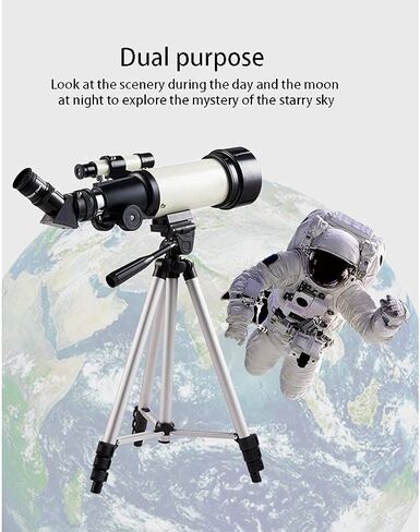 التلسكوب المنكسر للأطفال التلسكوبات المحمولة مع العدسة 20 مم/10 مم لفتحة نطاق السفر المبتدئين 70 مم مع ترايبود وحقيبة عائلة لطيفة (الحزمة 1) in Kuwait
