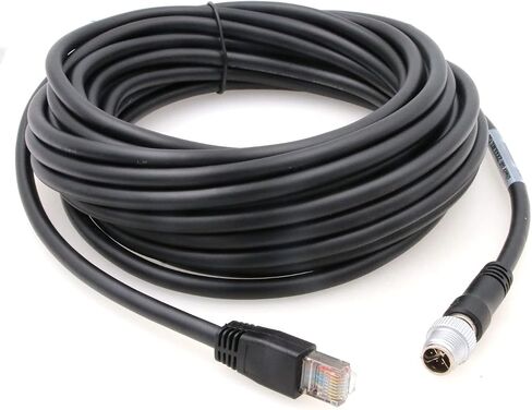 M12 8 Pin X-Code Male to RJ45 Shielded Ethernet Power Cat7e Cable for Cognex Industrial Camera in Sight 8200 8400 Series 8M in Saudi Arabia