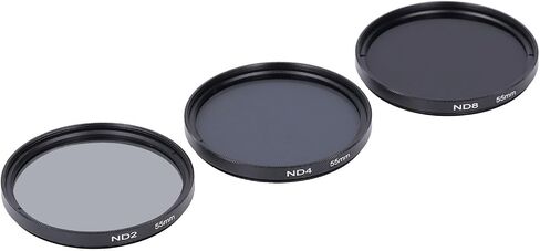 49mm 55mm 62mm 67mm 72mm 77mm Fixed ND2 ND4 ND8 Lens Filters Kit,Optical Glass Neutral Density Lens Filter with Multi Coated,Anti Overexposure Anti Scattered Light Anti in Saudi Arabia