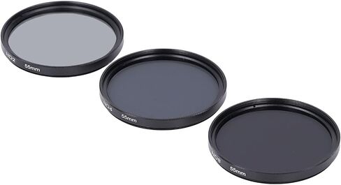 49mm 55mm 62mm 67mm 72mm 77mm Fixed ND2 ND4 ND8 Lens Filters Kit,Optical Glass Neutral Density Lens Filter with Multi Coated,Anti Overexposure Anti Scattered Light Anti in Saudi Arabia