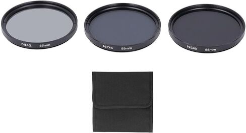 49mm 55mm 62mm 67mm 72mm 77mm Fixed ND2 ND4 ND8 Lens Filters Kit,Optical Glass Neutral Density Lens Filter with Multi Coated,Anti Overexposure Anti Scattered Light Anti in Saudi Arabia