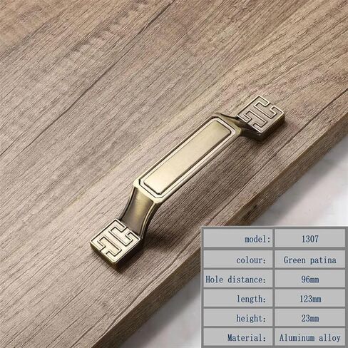 Hardware Kitchen Cabinet مقبض الأثاث مقبض مقبض عتيقة درج درج الزنك زنك باب خزانة مقبض الأسلوب الأوروبي 1pcs (اللون: 1308) in Saudi Arabia