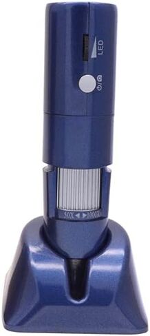 Microscope WiFi Digital 1000x USB Microscope Magnifier Camera 3 Colors 8 led 1080P for Android iOS for for iPhone for for ipad (Color : Gray) (Blue) in Saudi Arabia