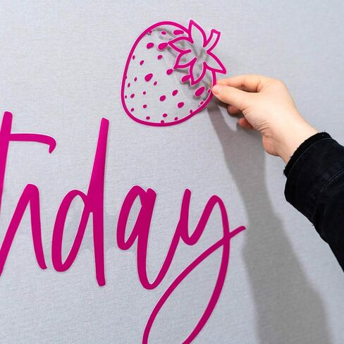 Berry Strawberry First Birthday Wall Decal - Sweet 1st Birthday Decorations for Baby Shower, Birthday Party, Anniversary, Balloon Arch, Backdrop, Room...… in Kuwait