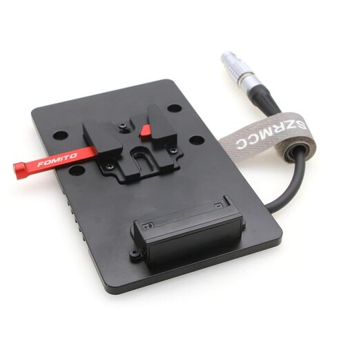 لوحة بطارية SZRMCC V Mount V-Lock لكاميرا DJI Ronin 4D مع 6 دبوس كابل محول الإخراج الإناث 10 سم 10 سم in Kuwait