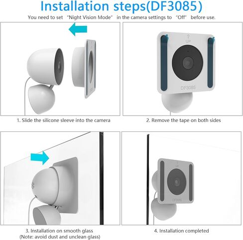 Holaca Window Mount for Google Nest Cam Indoor (Wired) -2nd Gen ، Mount inshesive for Google Nest Cam Indoor (Wired) -2nd Gen (White) in Kuwait
