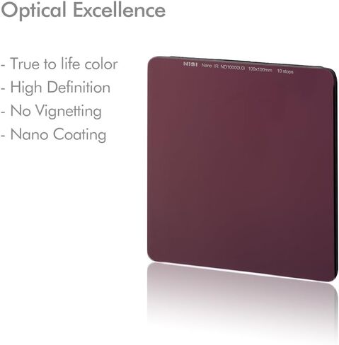NISI ND64 75x80mm IR ND Filters | 6 توقف عدسة الكثافة المحايدة مرشح للأنظمة 75mm | التعرض الطويل والتصوير الفوتوغرافي للمناظر الطبيعية in Kuwait