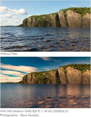 NISI ND64 75x80mm IR ND Filters | 6 توقف عدسة الكثافة المحايدة مرشح للأنظمة 75mm | التعرض الطويل والتصوير الفوتوغرافي للمناظر الطبيعية in Kuwait