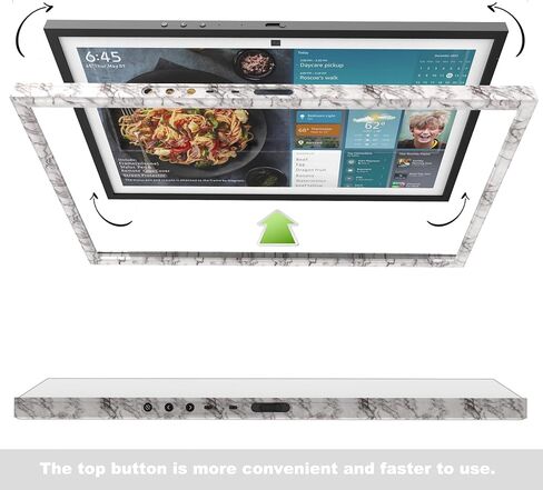 Silicone Frame for Echo Show 21,Change The Color of The Frame of Your Echo Show 21 (White) in Kuwait