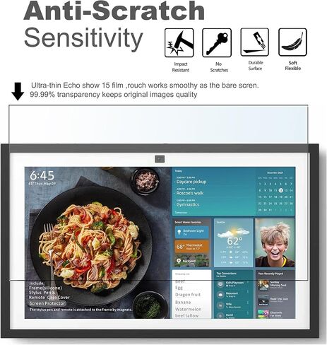Silicone Frame for Echo Show 21,Change The Color of The Frame of Your Echo Show 21 (White) in Kuwait
