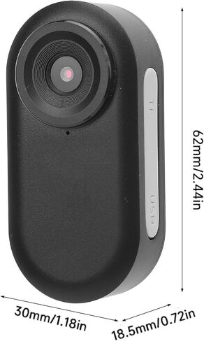 ACOUTO HD MY PET CAMERA CAMERT 1080P تسجيل زاوية واسعة من الهز ، بطارية طويلة الأمد ، شاشة ملونة مغناطيسية 0.96 بوصة ، لركوب الدراجات في الهواء الطلق (أبيض) in Saudi Arabia