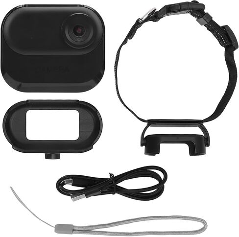ACOUTO HD MY PET CAMERA CAMERT 1080P تسجيل زاوية واسعة من الهز ، بطارية طويلة الأمد ، شاشة ملونة مغناطيسية 0.96 بوصة ، لركوب الدراجات في الهواء الطلق (أبيض) in Saudi Arabia
