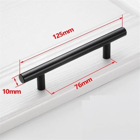 Black Golden Cupboard Handle Brushed Stainless Steel Kitchen Cabinet Door Knob Furniture Drawer Pull Hardware Pulls Bar Handle 1Pcs (Color : Gold 224mm) in Saudi Arabia