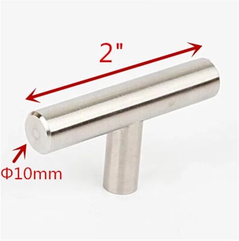 Modern Furniture Handles 50mm-500mm Stainless Steel T Bar Handles for Furniture Cabinet Knobs and Handles Pull for Cupboard Door 1Pcs (Color : 16inch 256mm) in Saudi Arabia