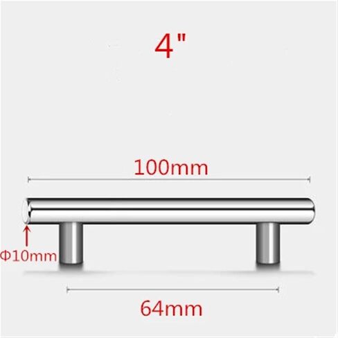 Modern Furniture Handles 50mm-500mm Stainless Steel T Bar Handles for Furniture Cabinet Knobs and Handles Pull for Cupboard Door 1Pcs (Color : 16inch 256mm) in Saudi Arabia