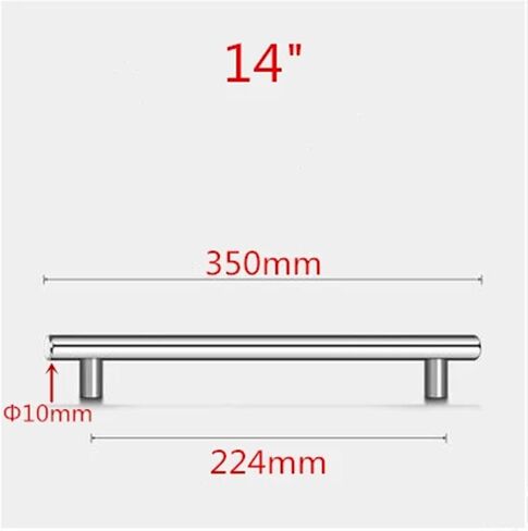 Modern Furniture Handles 50mm-500mm Stainless Steel T Bar Handles for Furniture Cabinet Knobs and Handles Pull for Cupboard Door 1Pcs (Color : 16inch 256mm) in Saudi Arabia
