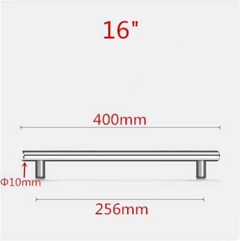 Modern Furniture Handles 50mm-500mm Stainless Steel T Bar Handles for Furniture Cabinet Knobs and Handles Pull for Cupboard Door 1Pcs (Color : 16inch 256mm) in Saudi Arabia
