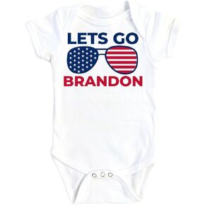 Let's Go Brandon - Baby Boy Girl Clothes Infant Bodysuit Funny Cute Newborn 1D